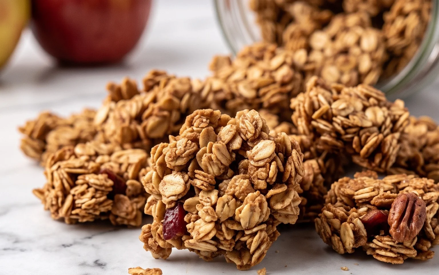 Gesunde Apfelkuchen Granola: Frühstücks-Hit!